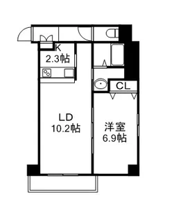 サンコート本郷通ガーデンヒルズ【10階】の間取り