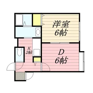 シード豊平【2階】の間取り