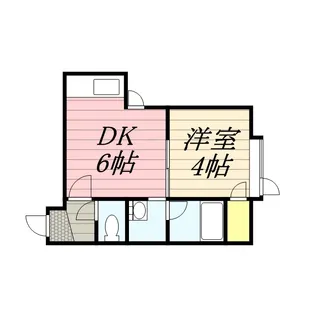 グロリア南郷【105号室】の間取り