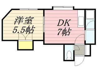 キリエⅠ【0202号室】の間取り