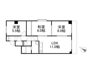 201松井ビル【401号室】の間取り