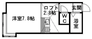 クラーク羊ヶ丘壱番館【104号室】の間取り