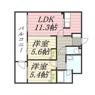 ALPHA STAGE SAPPORO【1階】の間取り