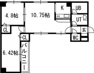 アンソレイエ ヴィ メゾン【00903号室】の間取り