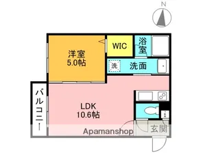 REVE北広島【2階】の間取り