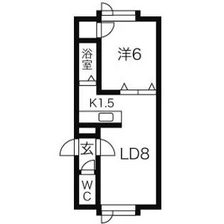 スペース17【203号室】の間取り