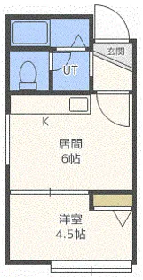 VILLAGE厚別Ⅱ【2階】の間取り