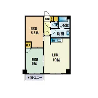 ファミール北野【2階】の間取り
