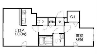 フルールメゾン【201号室】の間取り