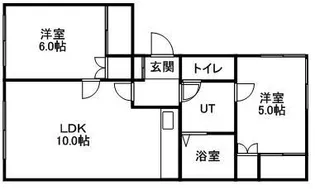白石ハイツ【2階】の間取り