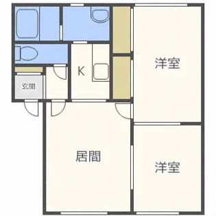 ルミエール幸町【0203号室】の間取り