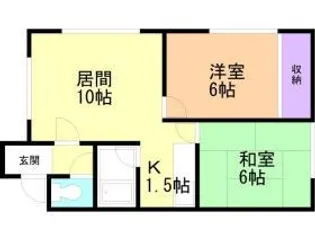 ハイツ松浦【0103号室】の間取り