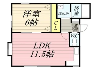 シオン高木【0201号室】の間取り