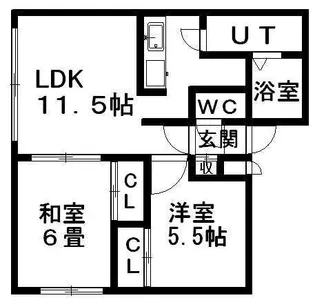 メゾンドゥレーヴ【0402号室】の間取り