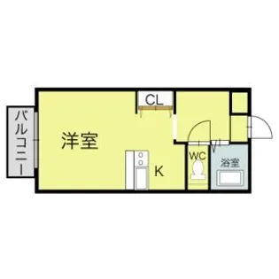 カルフール大通東【4階】の間取り
