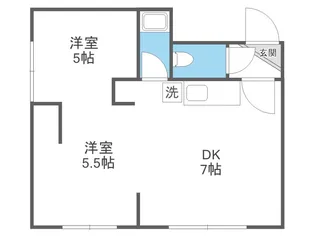 第1ハイムヤマギシ【21号室】の間取り