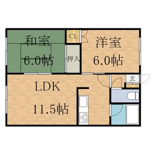 第6佐藤マンション【2階】の間取り