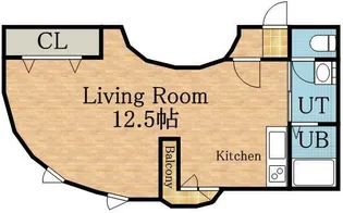 カラコルサッポロ【203号室】の間取り