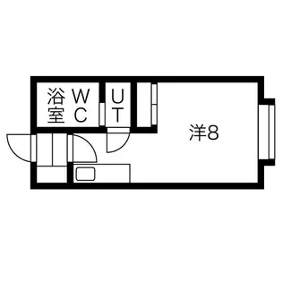 北海パレス19【6号室】の間取り