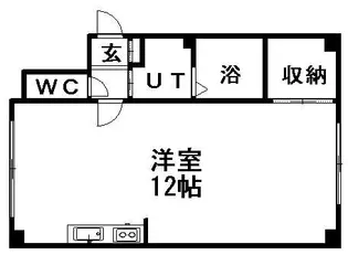 Uハウス東札幌【2階】の間取り