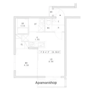 アスウェル美園フレット【2階】の間取り