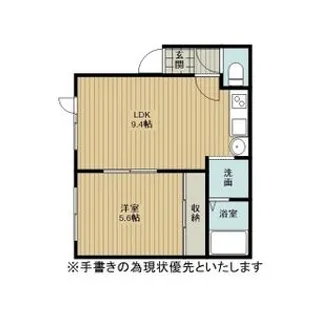 ハイツイーグル【102号室】の間取り