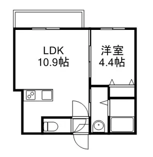 RITZ GRANDE東札幌(リッツグランデ東札幌)【0103号室】の間取り