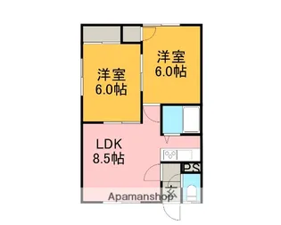 川下荘【2階】の間取り