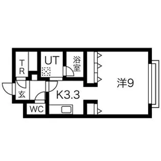リベラハイツ大谷地【2-D号室】の間取り