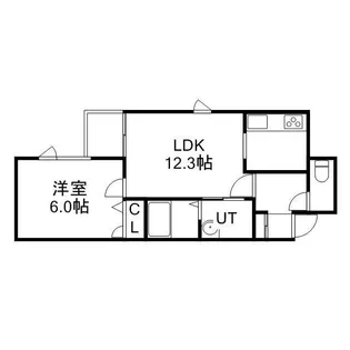 エール白石【1階】の間取り