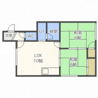 アベニューⅠ【202号室】の間取り