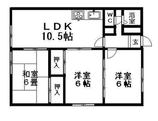 ハイブリッチピア【0202号室】の間取り
