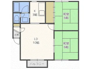 クリスタルピアC【C205号室】の間取り
