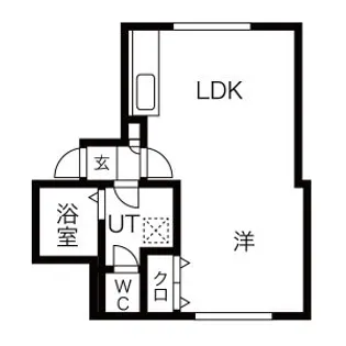 ピュアライフ平岸【2階】の間取り