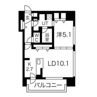 F中の島【11階】の間取り