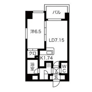 NCウィング菊水【0603号室】の間取り