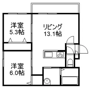 GRAN MODE学園前【4階】の間取り