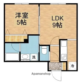 ガーデンクォーツ【203号室】の間取り