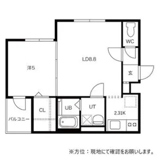 POLARIS(ポラリス)【0101号室】の間取り