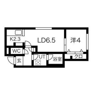 ANGELIC GARDEN新札幌(エンジェリックガーデン)【4階】の間取り
