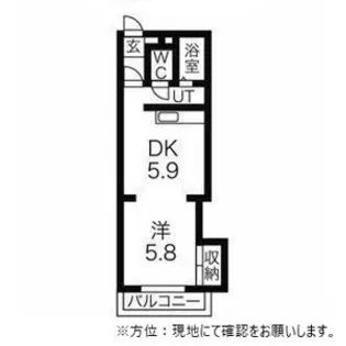 ブラン平和通【0302号室】の間取り