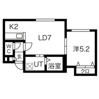 ル・プープルⅠ【2階】の間取り