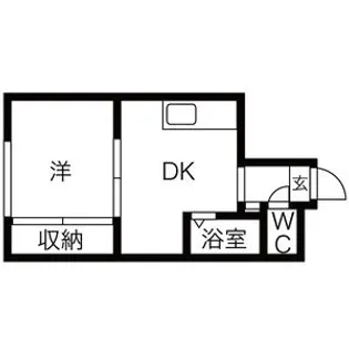 サニープレイス南郷18【202号室】の間取り