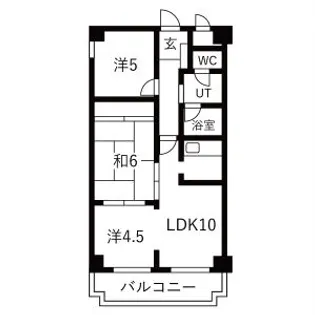 シャトーさわだ【403号室】の間取り