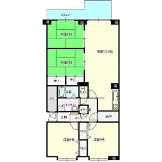 ドゥロワイヤル【3階】の間取り