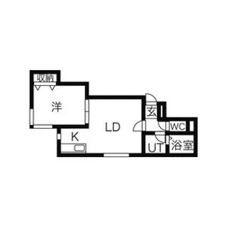 カーサ豊平公園【205号室】の間取り