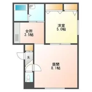 ビバリー札幌【2階】の間取り