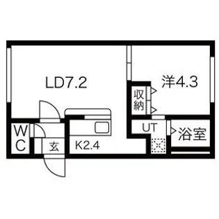 VIENTO美園【3階】の間取り
