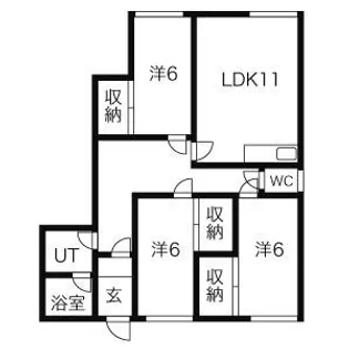 ロッチング清田【203号室】の間取り