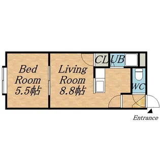 コントレイル【203号室】の間取り